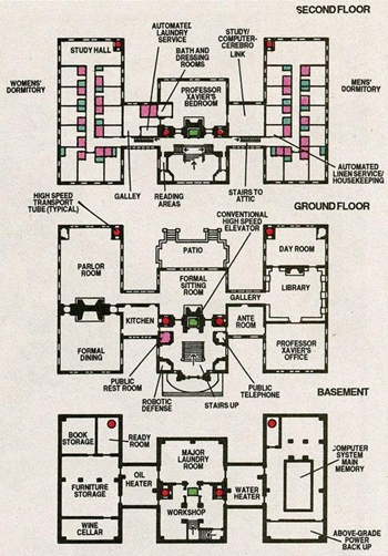 X-Mansion Floor Plan