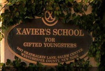 X-Mansion Sign